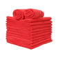 red microfiber towels